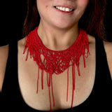 Eevi Red Mesh Necklace