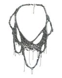 Silver Scallop Mesh Necklace