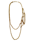 Gold Layered Mesh Necklace