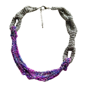 Rainbow Mesh Chain Necklace