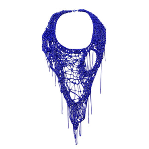 Luane UltraMarine Blue Large Mesh Necklace